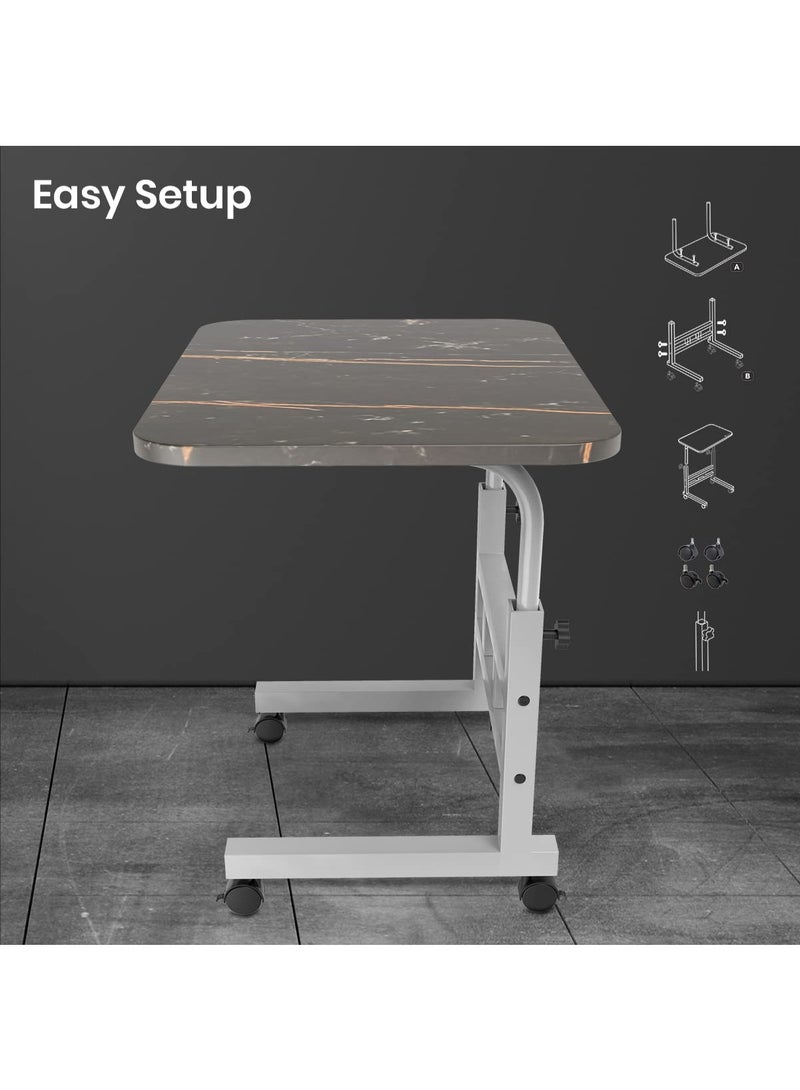 بورترونيكس Portronics My Buddy  Multipurpose Movable & Adjustable Table for Computer & Laptop(Black) 40D x 60W x 80H Centimeters - Image 5